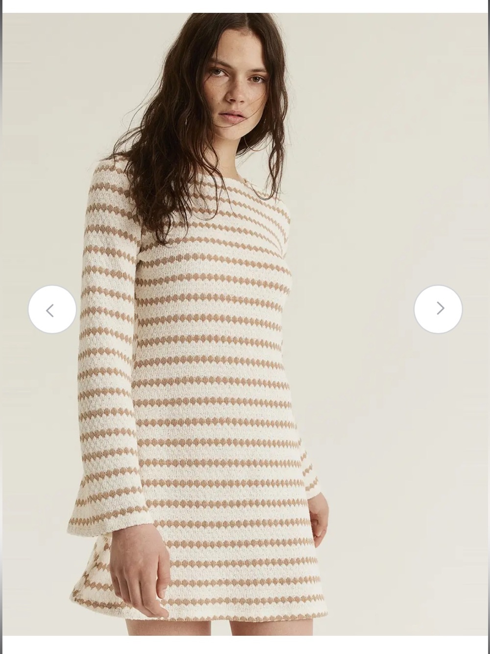 NWT 60s Style Bell Sleeve Mini Dress